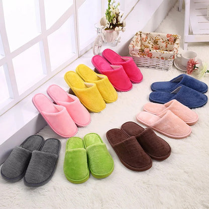 Cozy Warm Plush Slippers – Winter Indoor Shoes