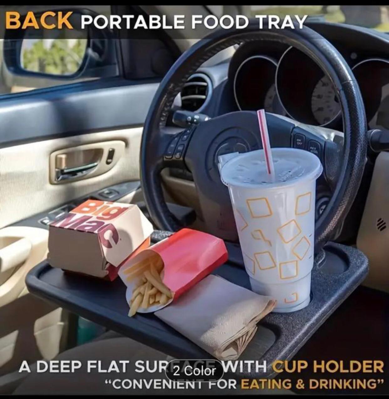 Portable Car Steering Wheel Tray