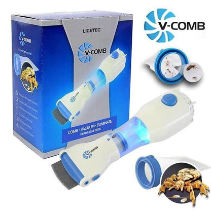 V Comb Electric Anti Lice Removal Machine – 4 Filter